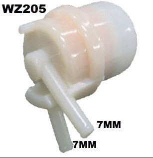 Plastic In-Line Filter Z205 Fits Toyota WZ205 - Wesfil