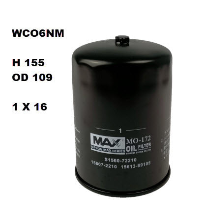 Oil Filter Z778 Fits Hino WCO6NM - Wesfil