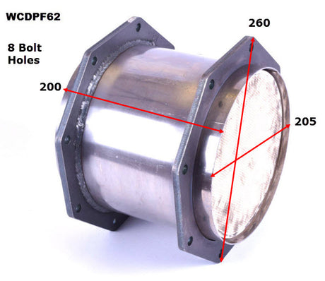 Diesel Particulate Filter (DPF) RPF280 Fits Isuzu WCDPF62 - Wesfil