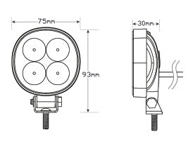 7512 Series Flood Beam Single Blister 7512BM - LED AutoLamps