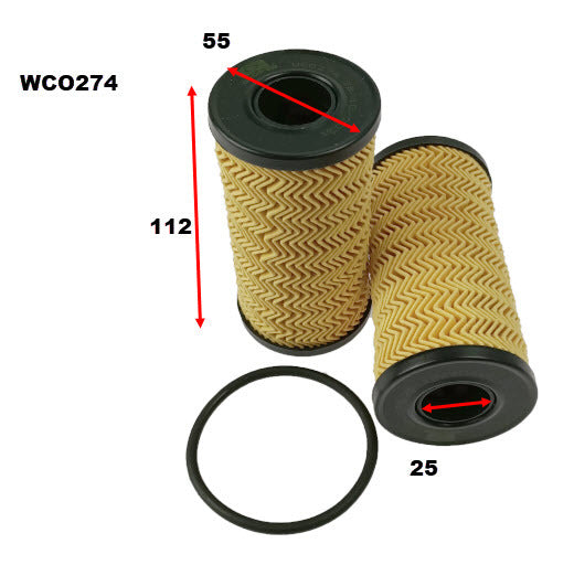 Oil Filter Fits Mitsubishi/Renault WCO274 - Wesfil