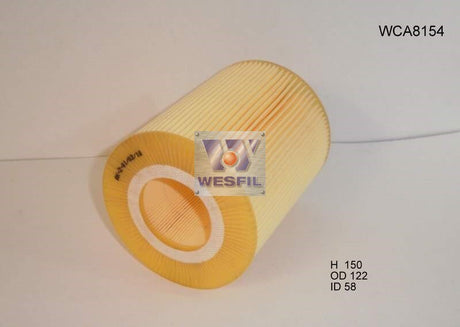 Air Filter A1673 Fits Mercedes WCA8154 - Wesfil