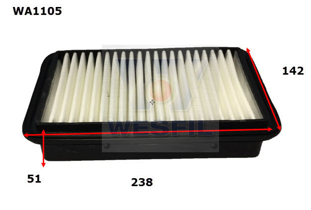 Air Filter A1949 Fits Suzuki WA1105 - Wesfil