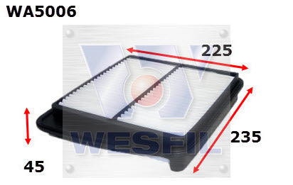 Air Filter A1592 Fits Suzuki WA5006 - Wesfil