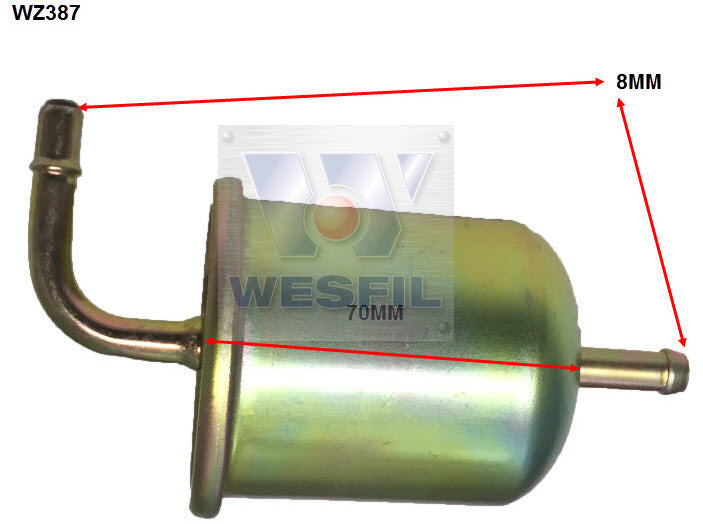 EFI Fuel Filter Z387 Fits Nissan WZ387 - Wesfil