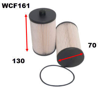 Diesel Fuel Filter R2710P Fits VW WCF161 - Wesfil