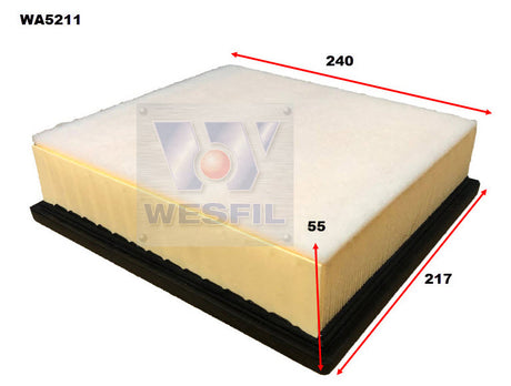 Air Filter A1838/A1891 Fits Lexus/Toyota WA5211 - Wesfil