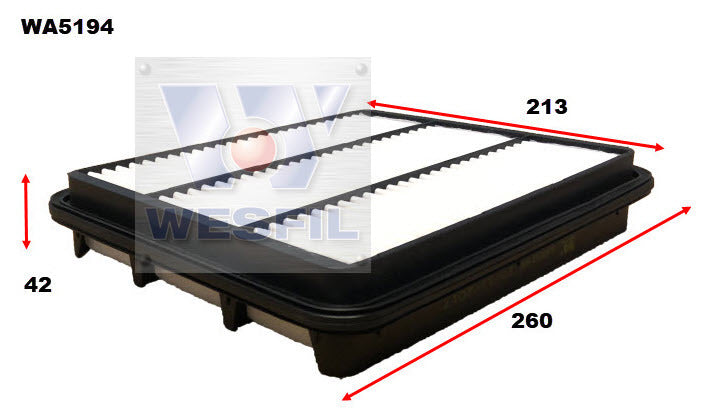 Air Filter A1799 Fits Holden WA5194 - Wesfil