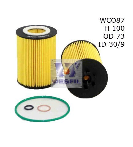 Oil Filter R2611P Fits BMW WCO87 - Wesfil