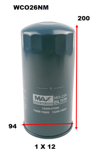 Oil Filter Z785 Fits Nissan WCO26NM - Wesfil