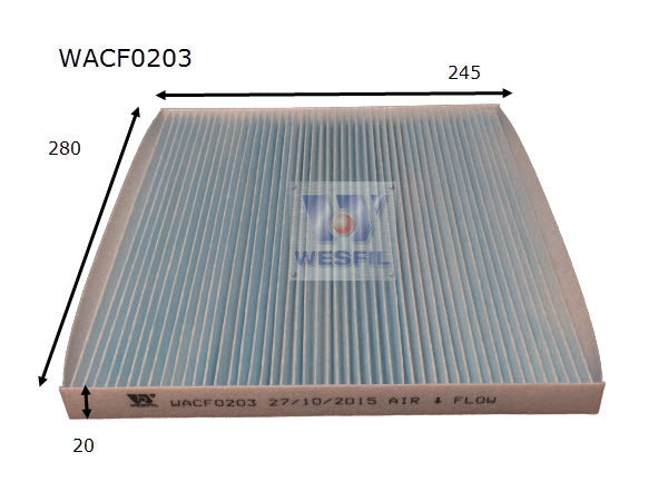 Cabin Filter RCA328P Fits Nissan WACF0203 - Wesfil