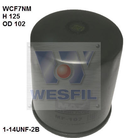 Diesel Fuel Filter Z687 Fits Hino WCF7NM - Wesfil