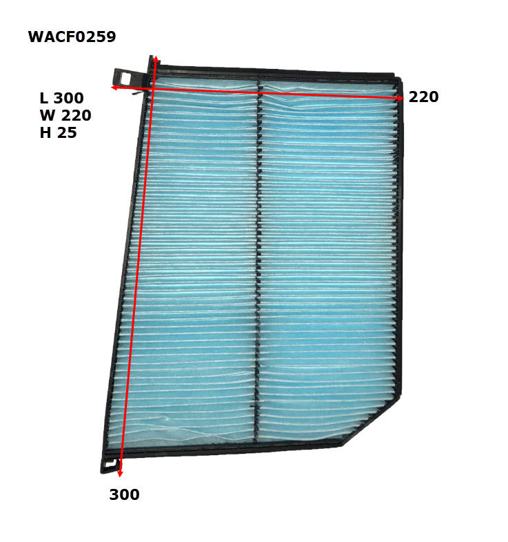 Cabin Filter RCA276P Fit Jaguar WACF0259 - Wesfil
