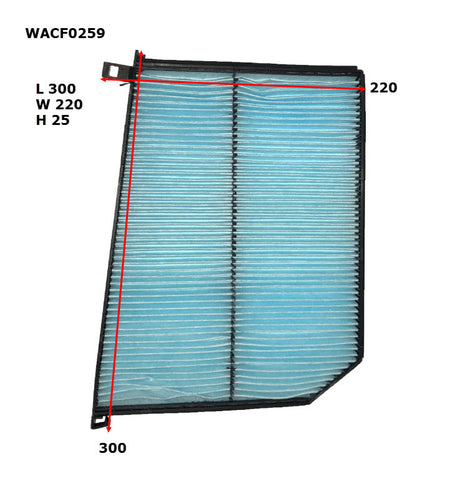 Cabin Filter RCA276P Fit Jaguar WACF0259 - Wesfil