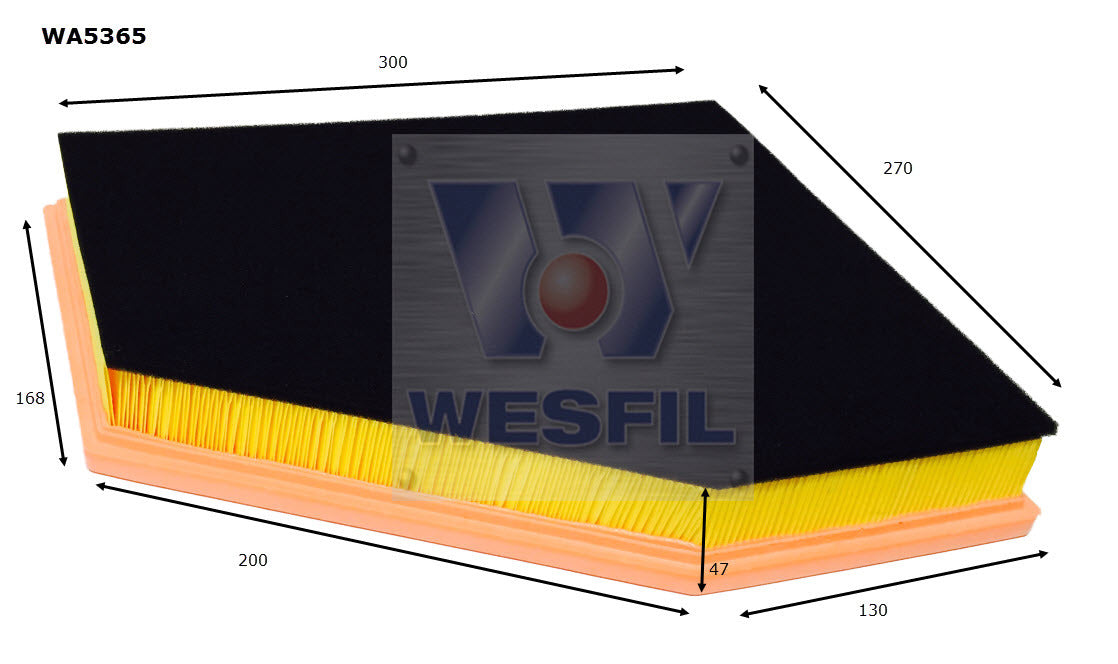 Air Filter Fits BMW WA5365 - Wesfil