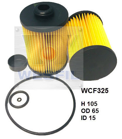 Diesel Fuel Filter R2826P Fits Isuzu WCF325 - Wesfil