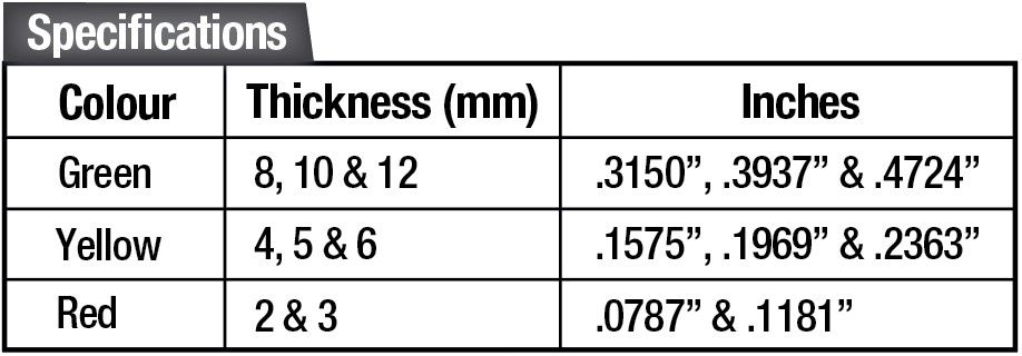 8 Blade Brake Pad Thickness Gauge - PKTool