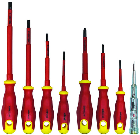 8 Piece Insulated Electric Car Screwdriver Set With Circuit Tester - PKTool
