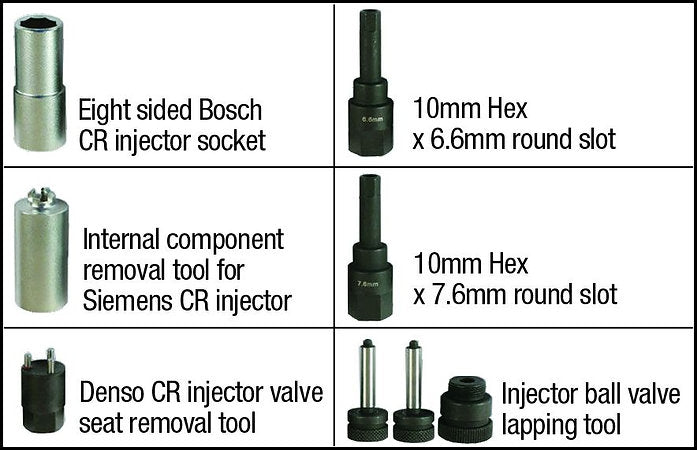 8 Pieces Common Rail Diesel Injector Repair Kit - PKTool