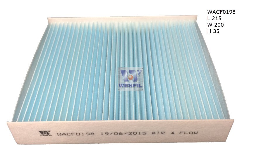 Cabin Filter RCA298C Fits Nissan/Renault WACF0198 - Wesfil