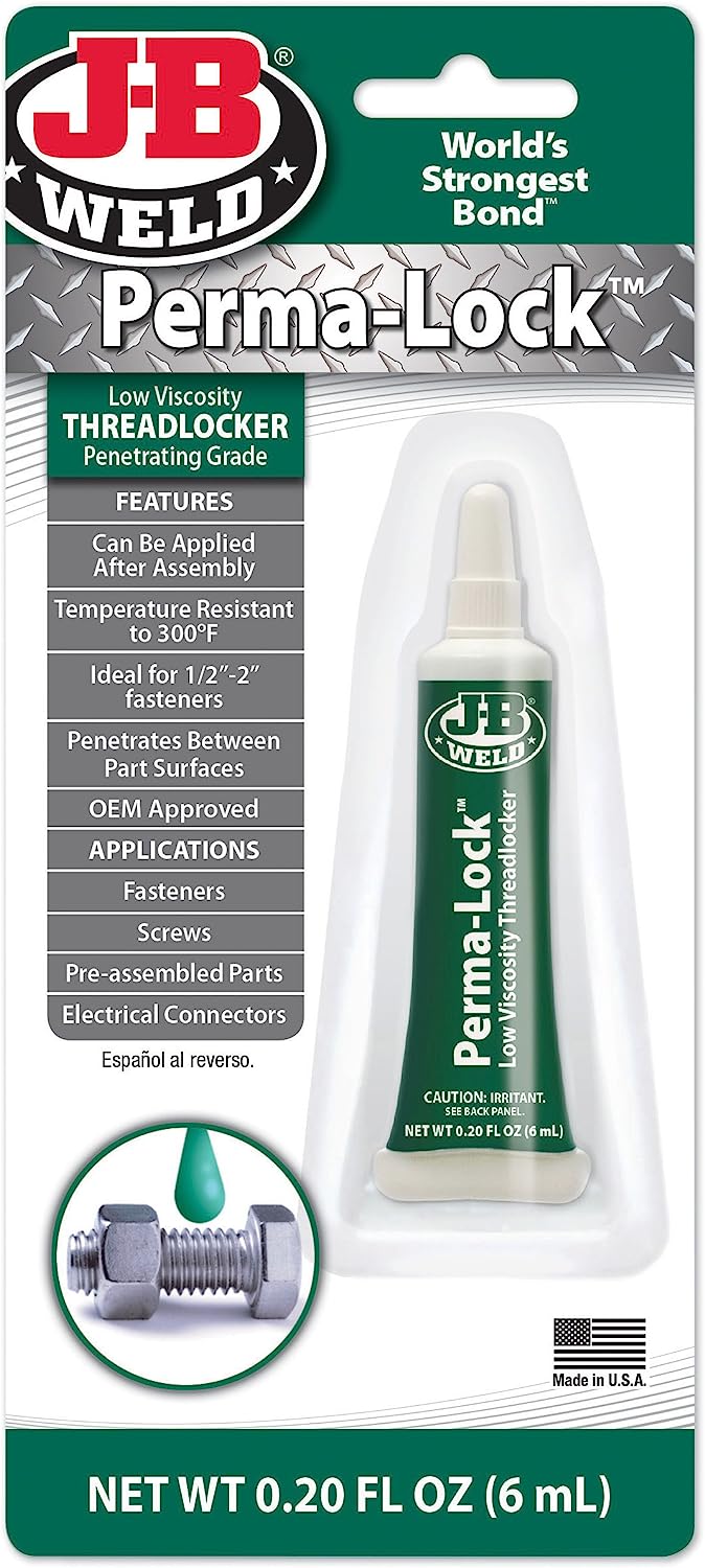 Perma-Lock Low Viscosity Thread Locker Green 6 ml - J-B Weld