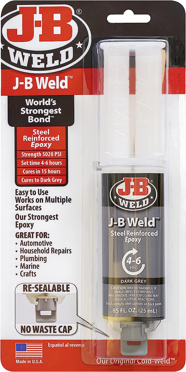 Kwik Weld Epoxy Syringe 25ml Strong, Lasting Repairs 25ml - J-B Weld