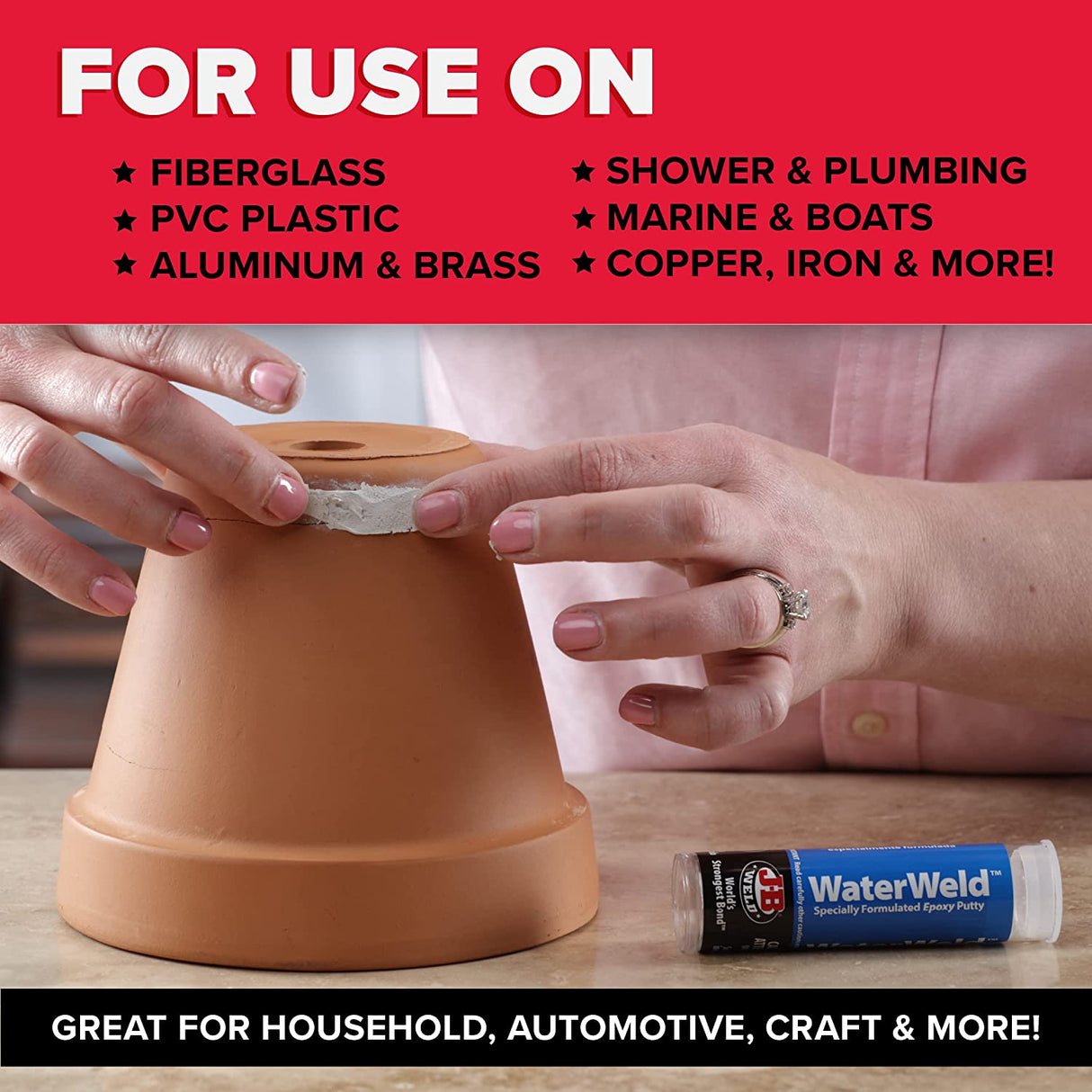 Water Weld Epoxy Putty Stick 57g - J-B Weld
