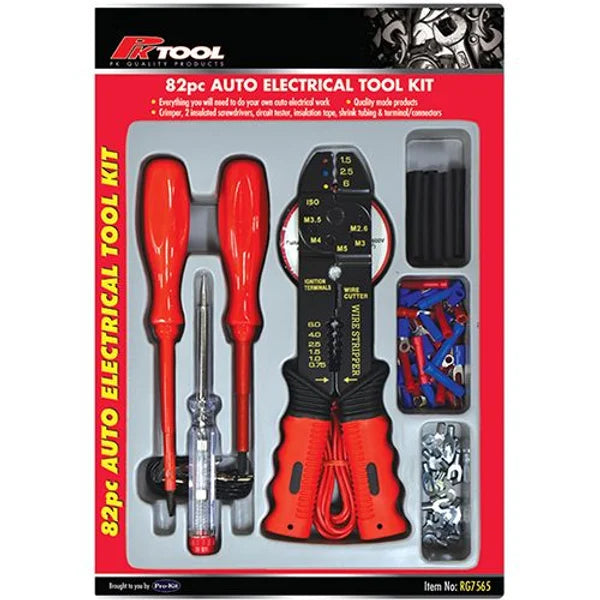 82 Pieces Auto Electrical Tool Kit - PKTool