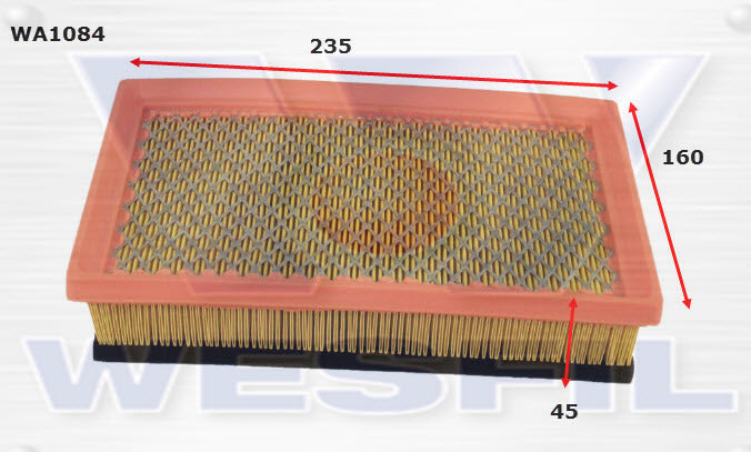 Air Filter Fits Jeep WA1084 - Wesfil