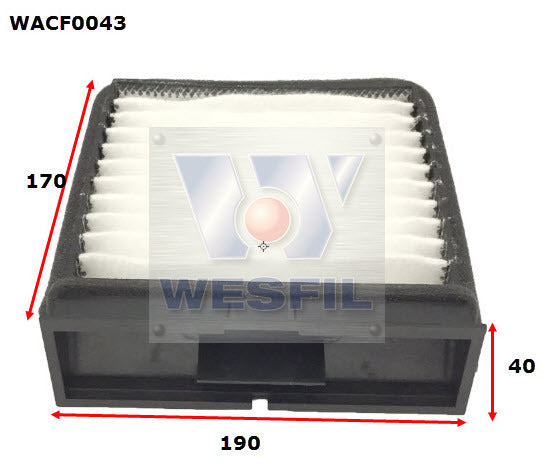 Cabin Filter Fits Volvo WACF0043 - Wesfil