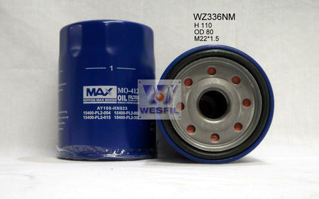 Oil Filter Z336 Fits Honda/Rover WZ336NM - Wesfil