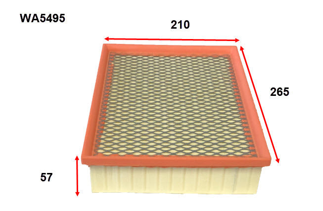 Air Filter Fits JMC WA5495 - Wesfil