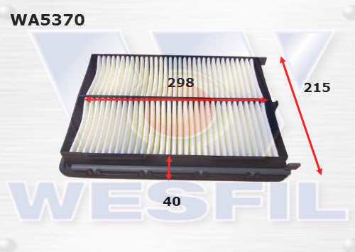 Air Filter A2019 Fits Hyundai/Kia WA5370 - Wesfil