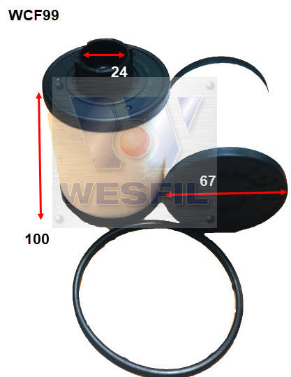 Diesel Fuel Filter R2661P Fits Holden WCF99 - Wesfil
