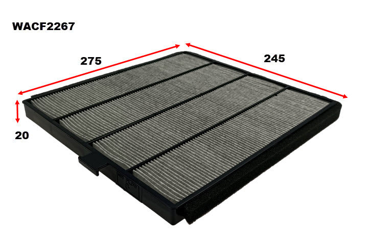 Cabin Filter RCA145P Fits Honda WACF2267 - Wesfil