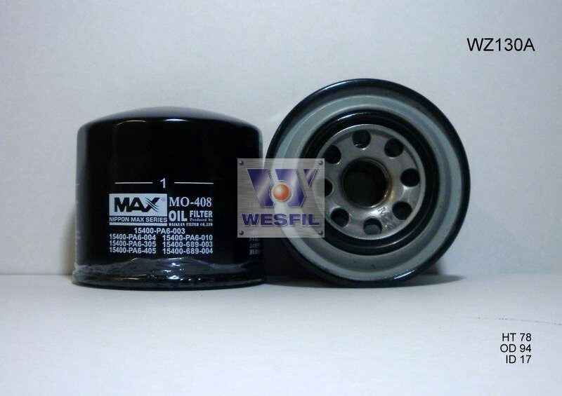 Oil Filter Z130A Fits Honda/Holden WZ130NM - Wesfil