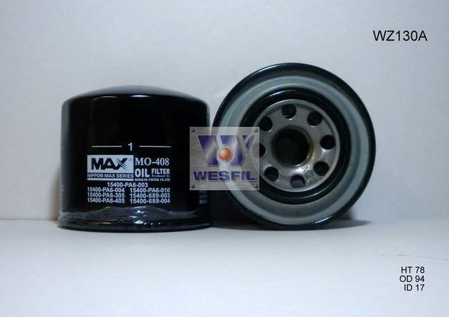Oil Filter Z130A Fits Honda/Holden WZ130NM - Wesfil