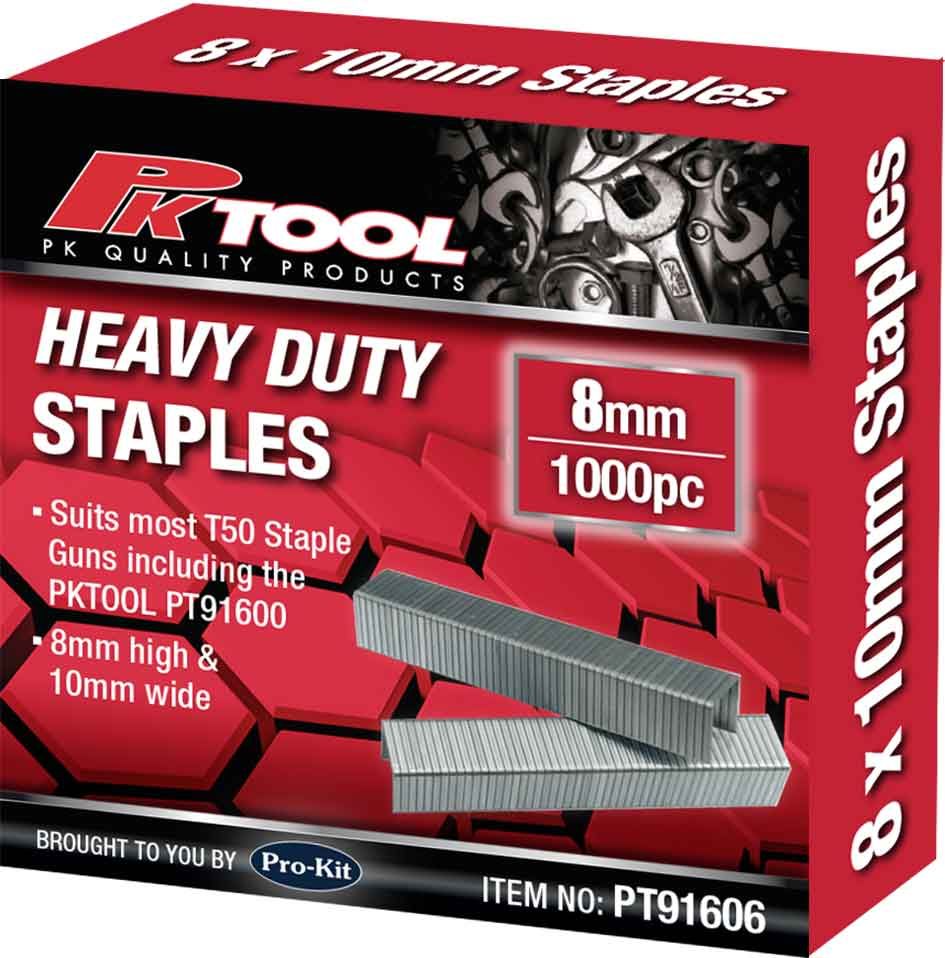 8mm 1000 Pieces Replacement Staples - PKTool | Universal Auto Spares