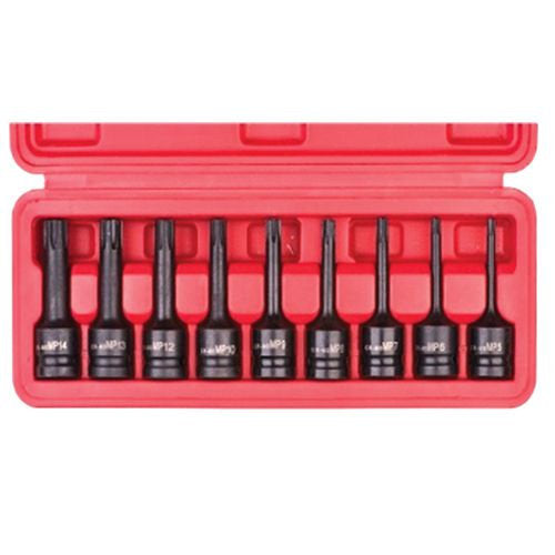 9 Piece 1/2” Dr 78mm Impact Ribe Bits Socket Set - PKTool