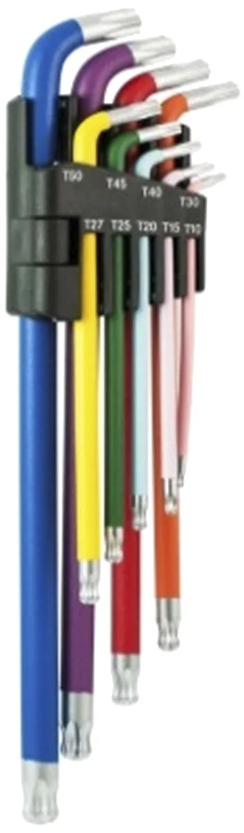 9 Pieces Stubby Head & 100° Extra Long Ball Point Star Key Set - PKTool