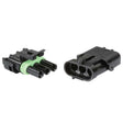 3 Way Female Waterproof Connector Housing 1 Kit - Narva