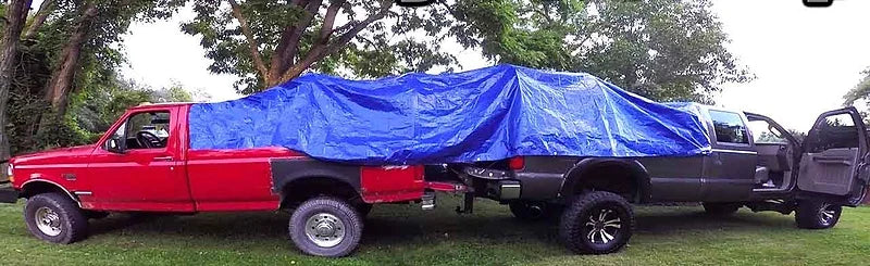 90GSM Blue Tarp With Reinforced Corners, 6 Different Sizes - LoadMaster