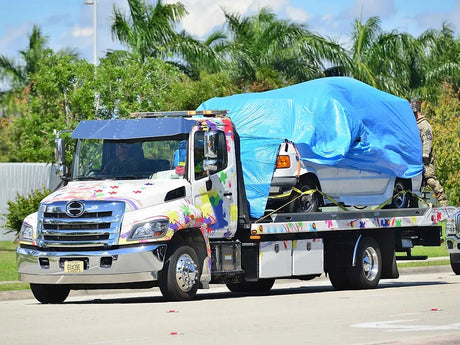 90GSM Blue Tarp With Reinforced Corners, 6 Different Sizes - LoadMaster