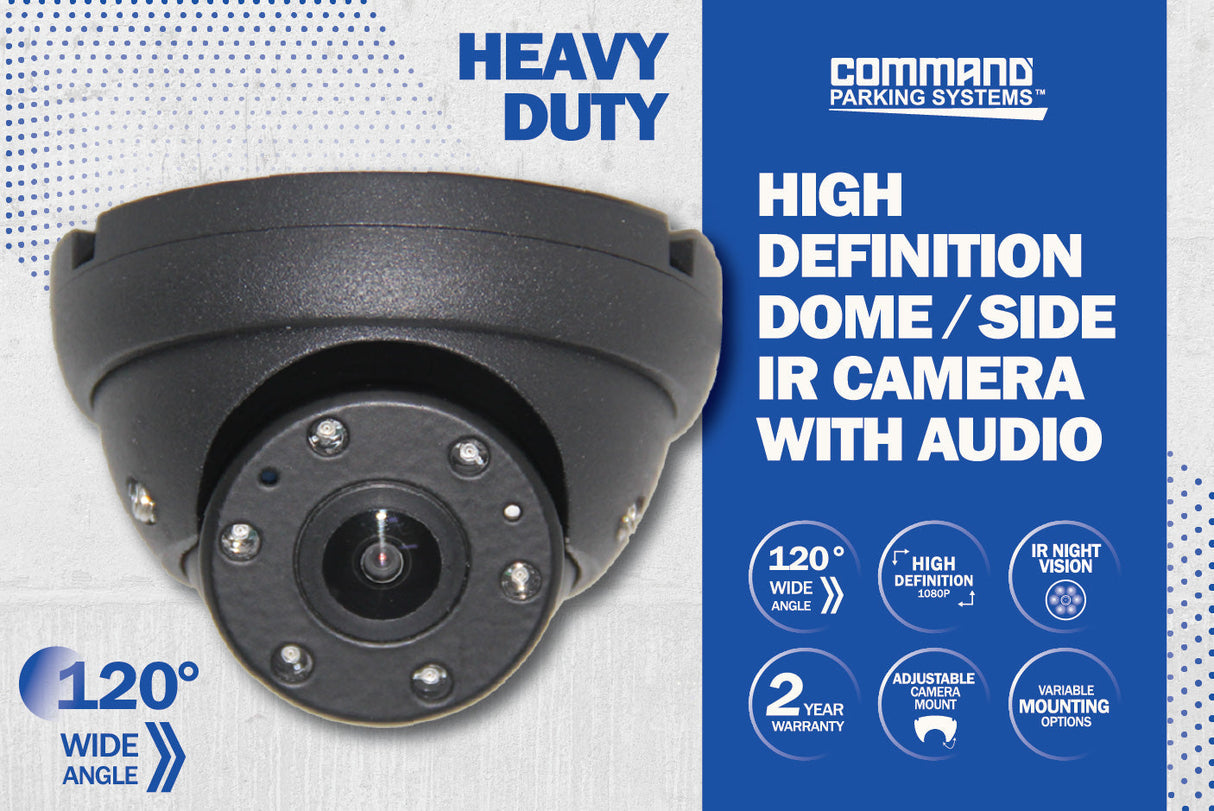 HIGH DEFINITION 120º HEAVY DUTY DOME CAMERA - Command Parking Systems
