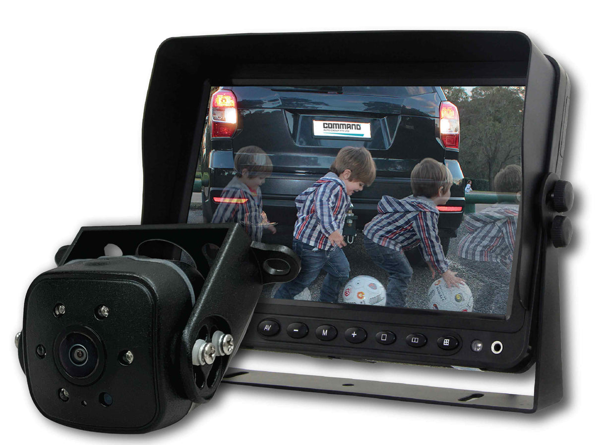 HIGH DEFINITION 7" HEAVY DUTY MONITOR - WITH HEAVY DUTY MINI BOX CAMERA - Command Parking Systems