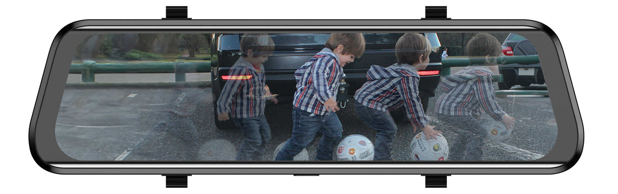 HIGH DEFINITION 9" FULL SCREEN REPLACEMENT MIRROR MONITOR - WITH DVR & 135º MINI BOX CAMERA - Command Parking Systems