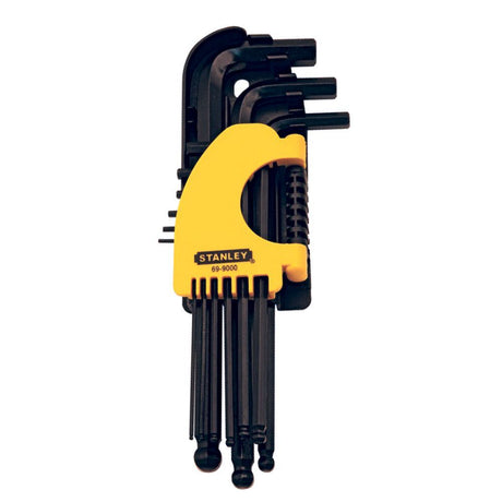 Metric Long Arm Ball Point 9 Piece Hex Key Set - Stanley | Universal Auto Spares