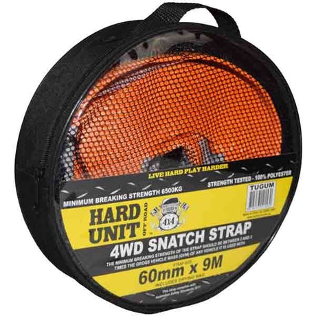 6500kg Snatch Strap 60mm x 9m - HARD UNIT