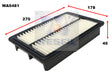 Air Filter A2028 Fits Chery WA5481 - Wesfil