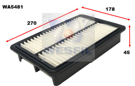 Air Filter A2028 Fits Chery WA5481 - Wesfil
